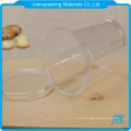 Custom clear plastic cylinder tube cookie and sweet candy container packaging box